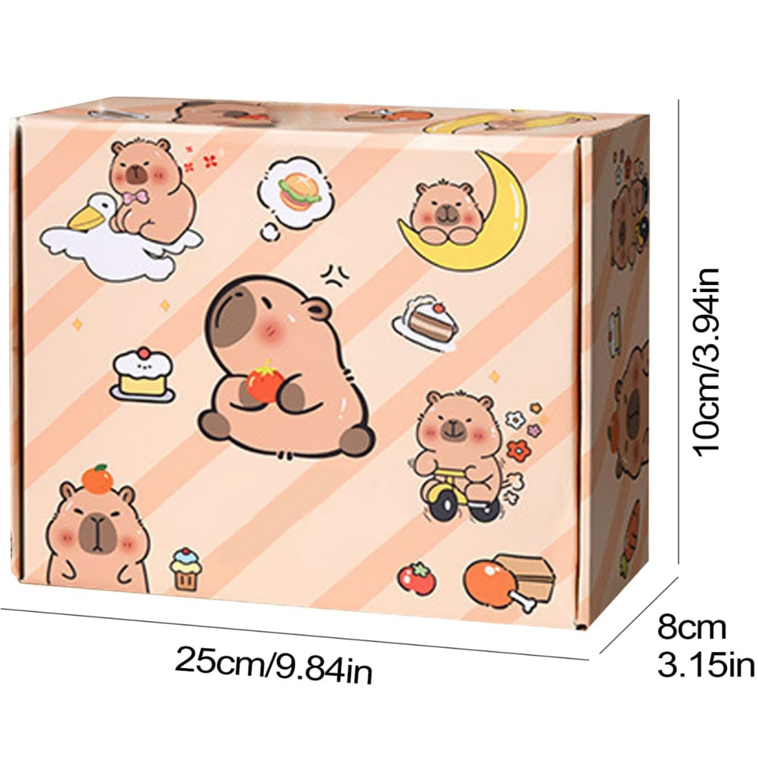 Set de Papelería Capibara Kawaii 29 Piezas Adorables Para Clase o Regalo